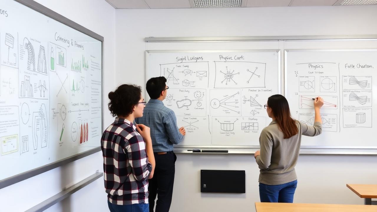 Student drawing scientific diagrams